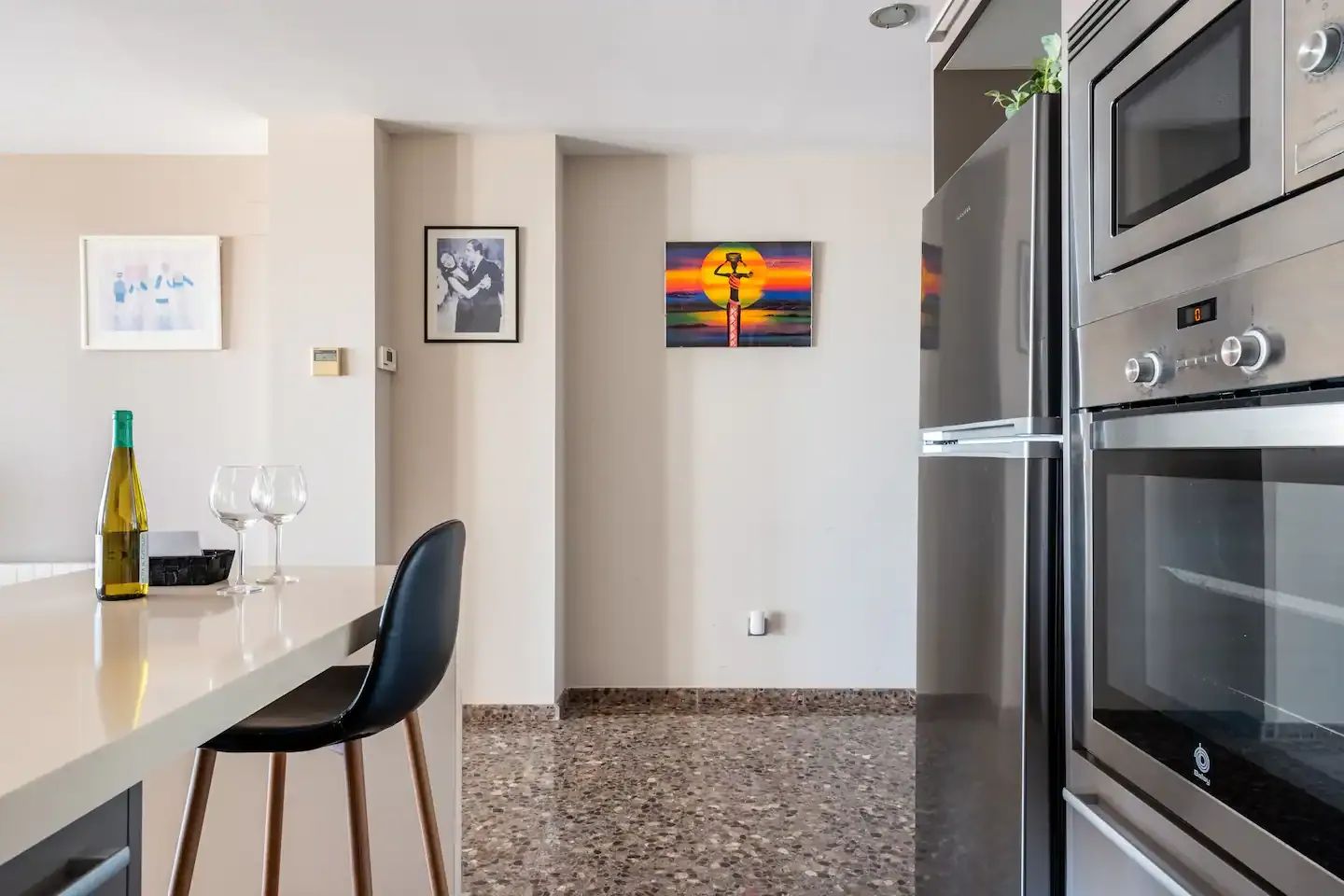 Living and dining room, apartment 4